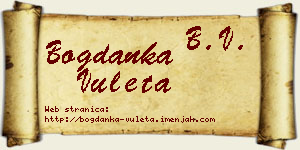 Bogdanka Vuleta vizit kartica